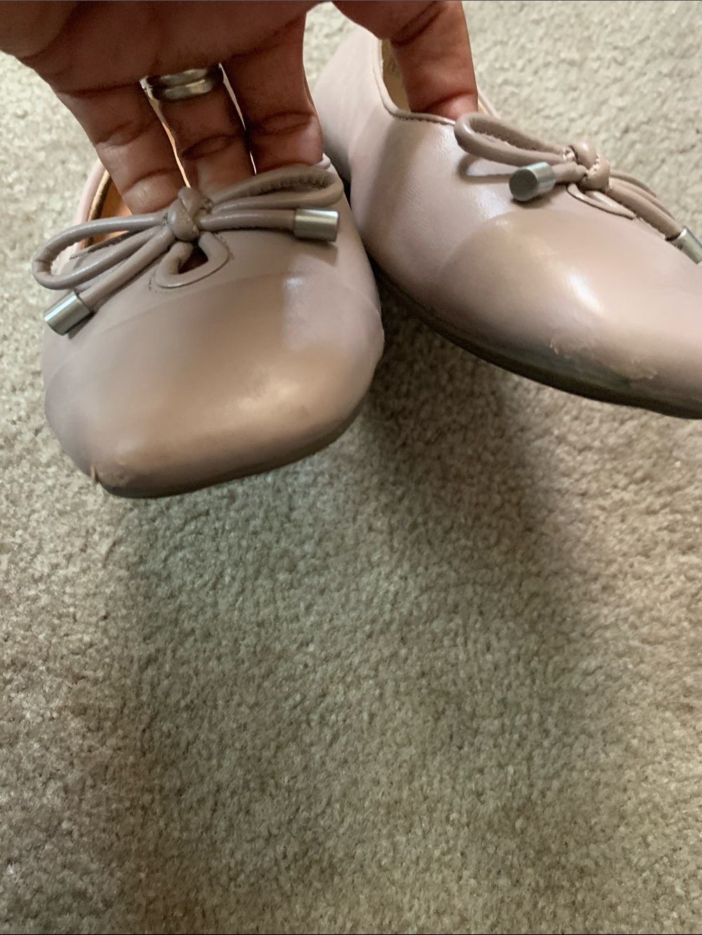 Vionic Klara Women’s Ballet Flats Sz 8 Light Lavender Leather Slip—on Coquette - Picture 6 of 14
